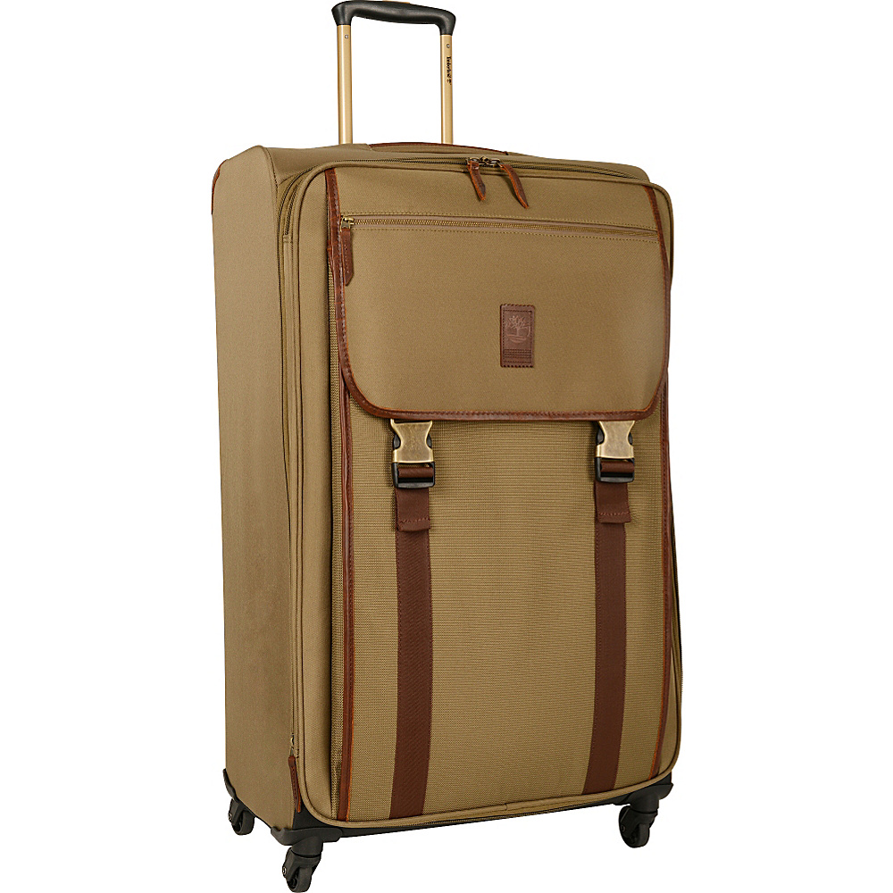 Timberland Reddington 29 Expandable Spinner Suitcase Military Olive Timberland Softside Checked