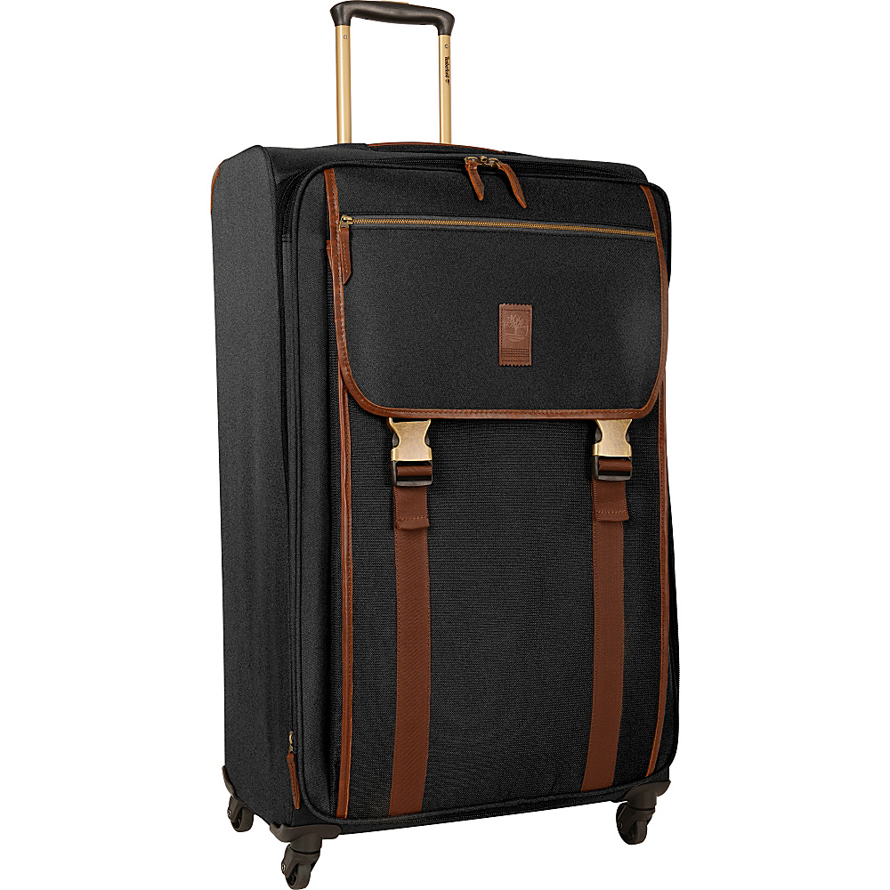 Timberland Reddington 29 Expandable Spinner Suitcase Black Timberland Softside Checked