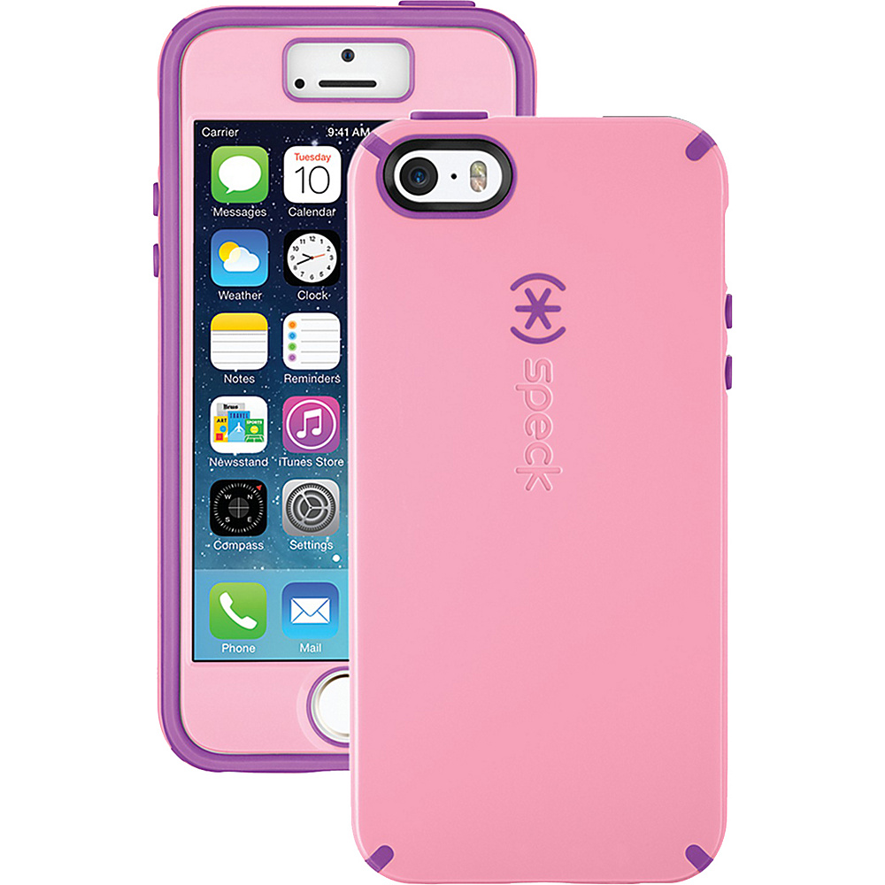 Speck IPhone 5 5s Candyshell Case and Faceplate Carnation Pink Revolution Purple Speck Electronic Cases