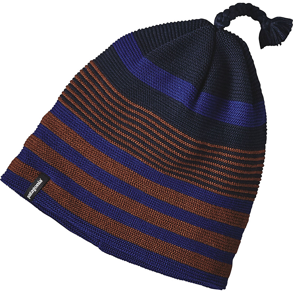 Patagonia Glade Beanie Spindrift Stripe Navy Blue Patagonia Hats Gloves Scarves