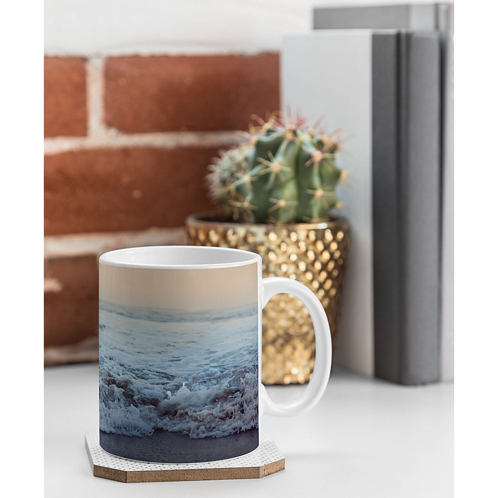 DENY Designs Leah Flores Coffee Mug Ocean Blue Crash into Me DENY Designs Outdoor Accessories