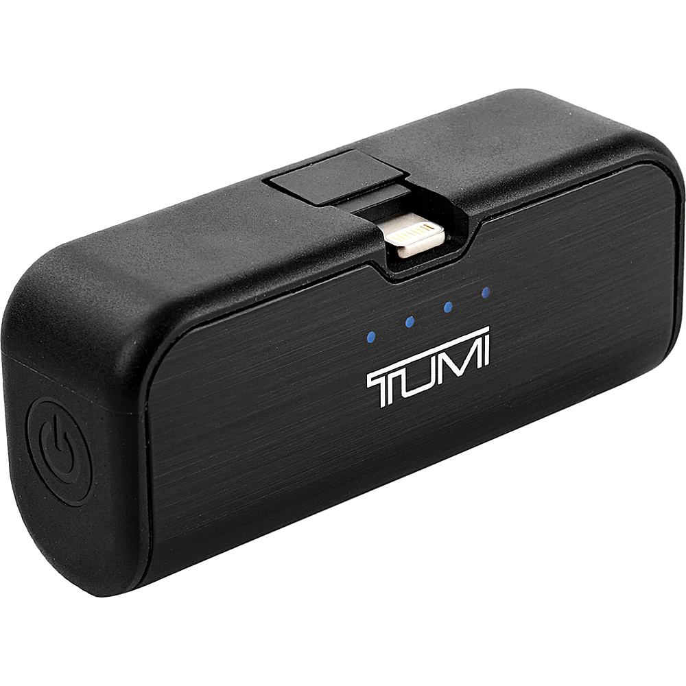Tumi 2 600 mAh Portable Battery Bank with LTG Swivel Black Tumi Portable Batteries Chargers
