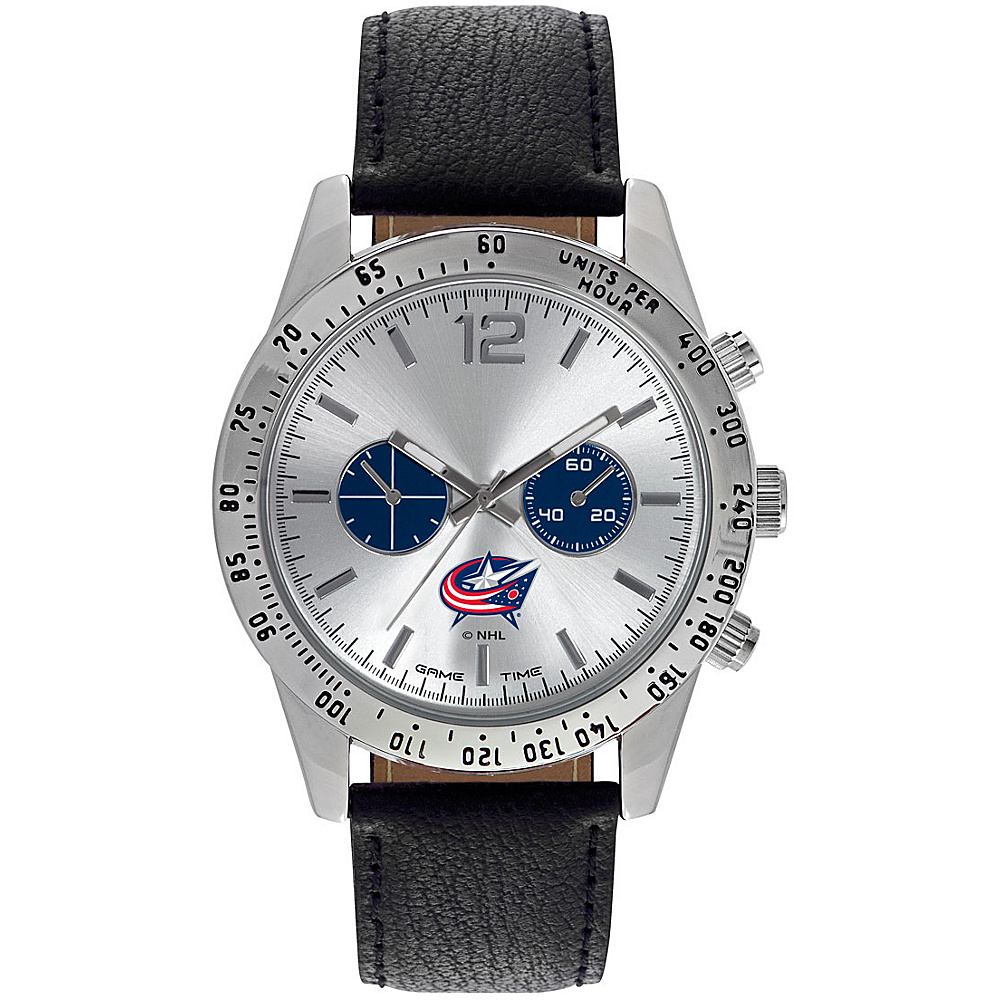 Game Time Mens Letterman NHL Watch Columbus Blue Jackets Game Time Watches