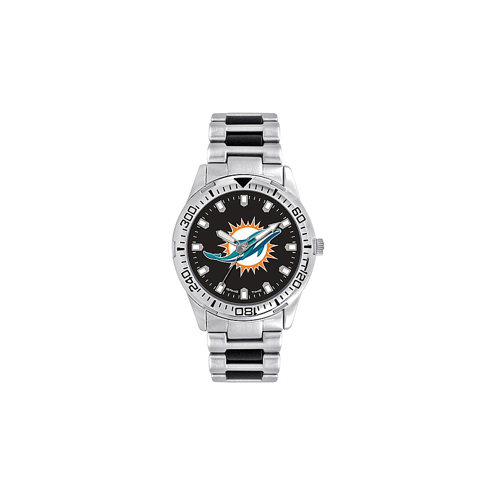 Game Time Mens Heavy Hitter NFL Watch Miami Dolphins Game Time Watches
