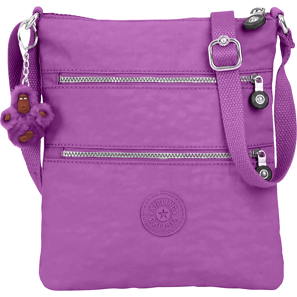 Kipling Keiko Crossbody Violet Purple Kipling Fabric Handbags
