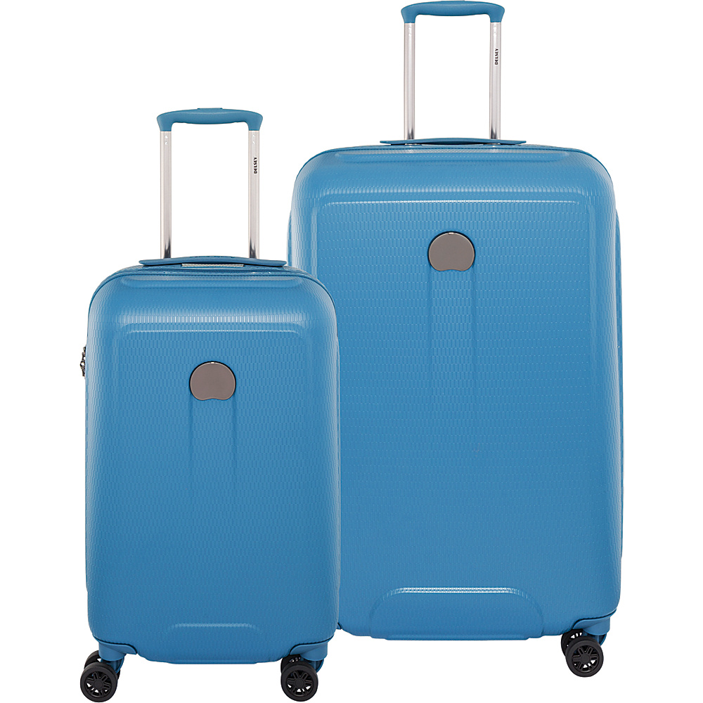 Delsey Embleme Carry On and 25 Spinner Luggage Set Blue Delsey Luggage Sets