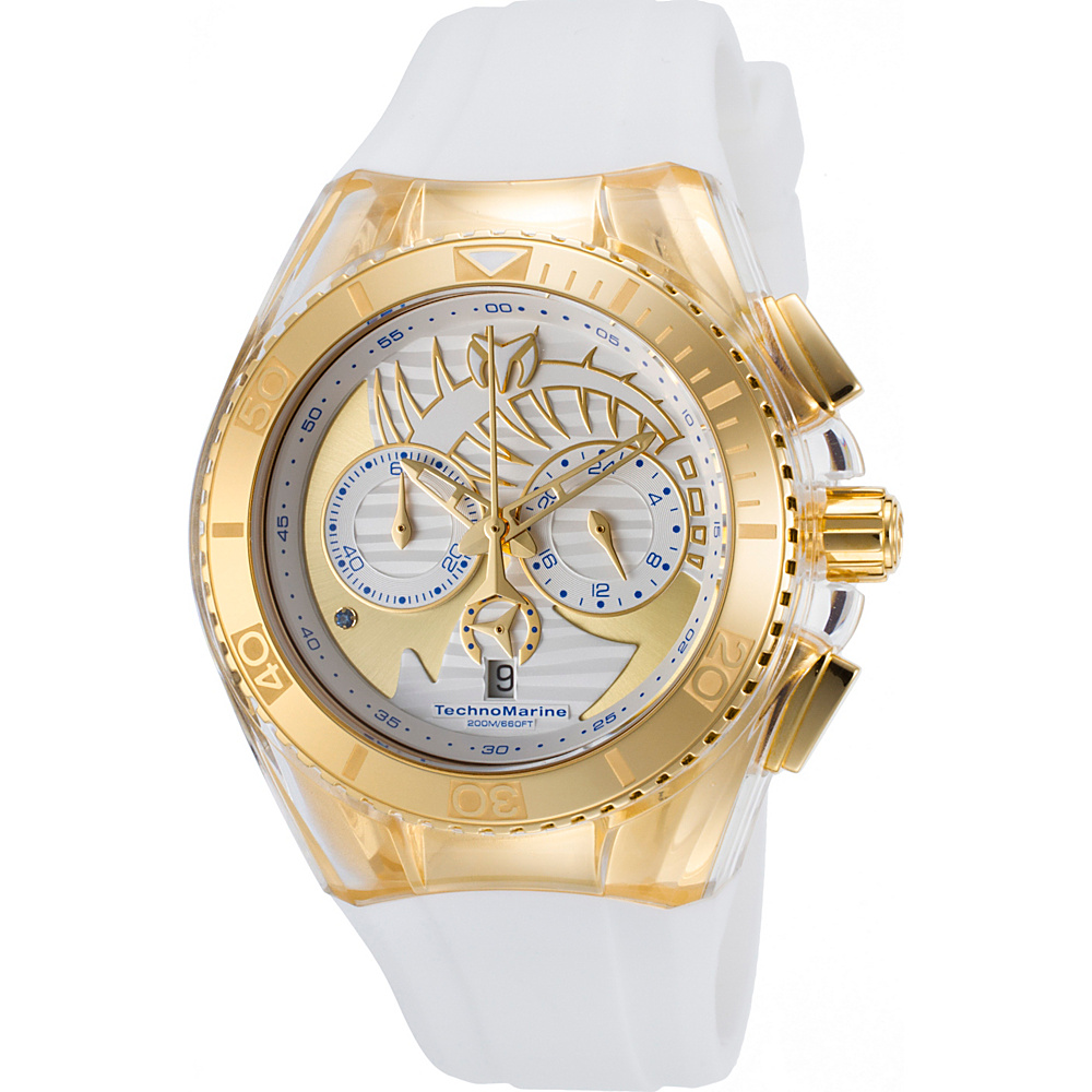 TechnoMarine Watches Cruise Dream Chronograph Silicone Band Watch Gold Fish TechnoMarine Watches Watches