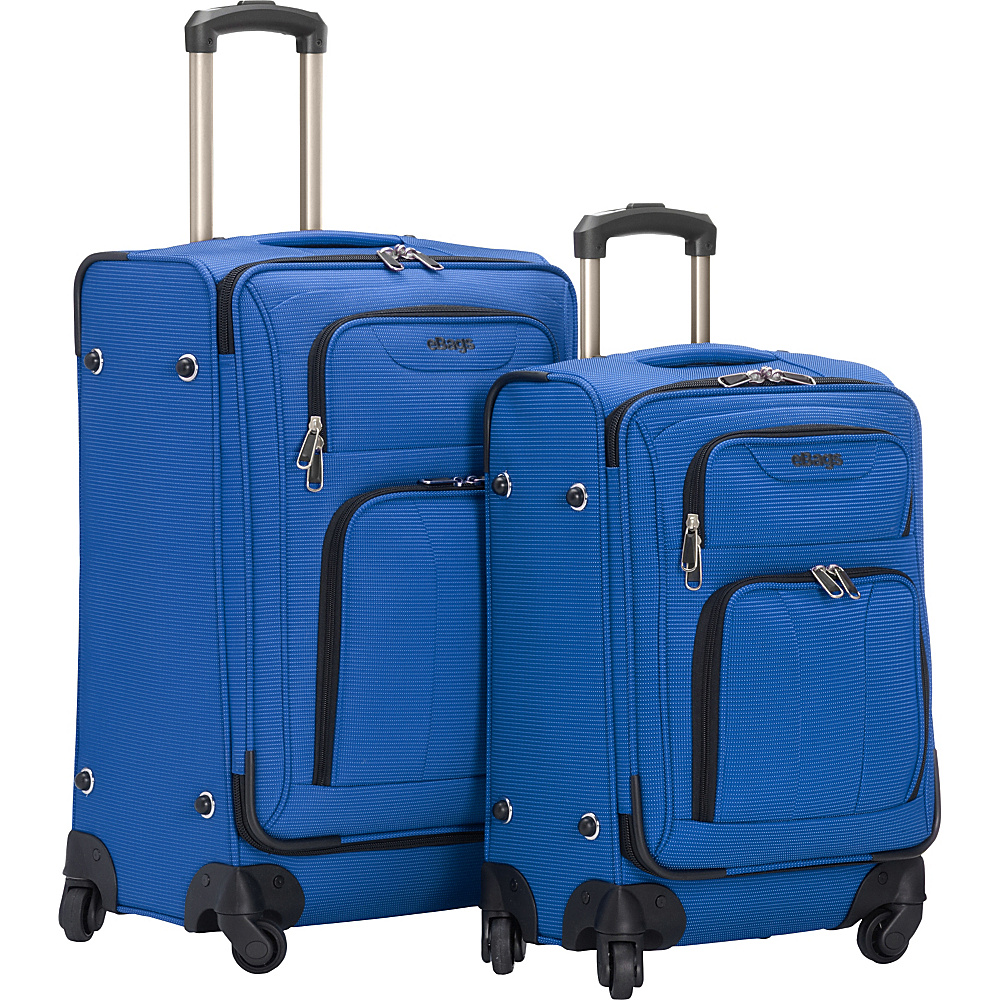 eBags Journey 2pc Spinner Set Blue eBags Luggage Sets