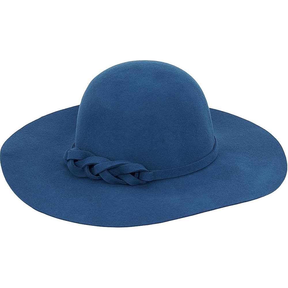 Adora Hats Wool Felt Floppy Hat Blue Adora Hats Hats Gloves Scarves