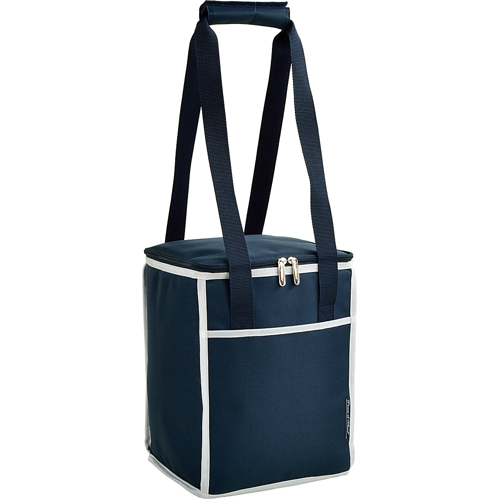 Picnic at Ascot 24 Can Collapsible Cooler Tote Navy Picnic at Ascot Outdoor Coolers