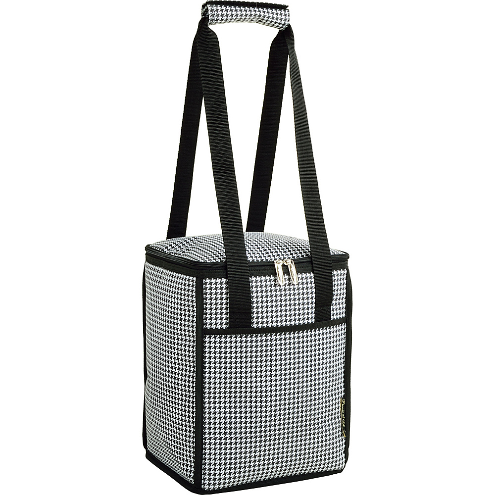 Picnic at Ascot 24 Can Collapsible Cooler Tote Houndstooth Picnic at Ascot Outdoor Coolers