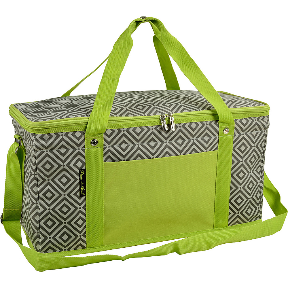 Picnic at Ascot 72 Can Large Folding Collapsible Cooler Granite Grey Green Picnic at Ascot Outdoor Coolers