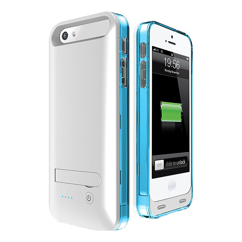 Mota Extended Battery Case iPhone 5 5S MFI Blue Mota Electronics