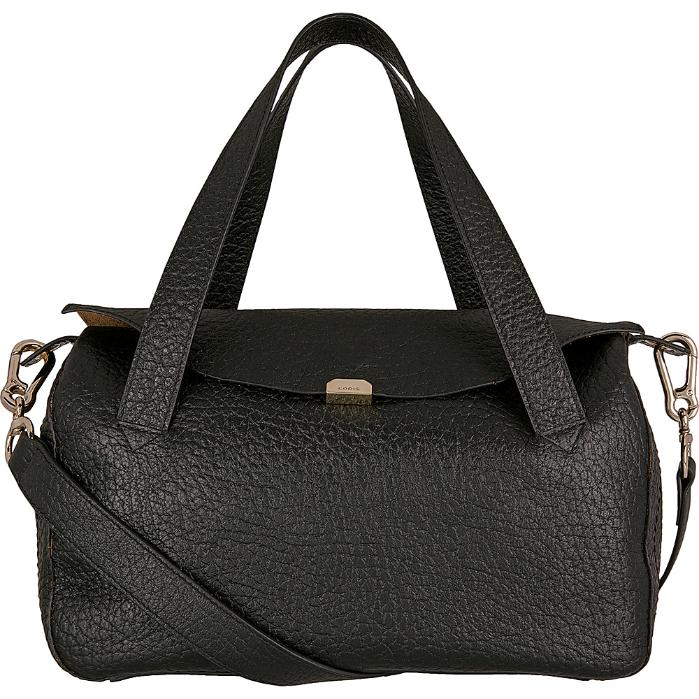 Lodis Borrego Under Lock and Key Oprah Convertible Satchel Black Lodis Leather Handbags