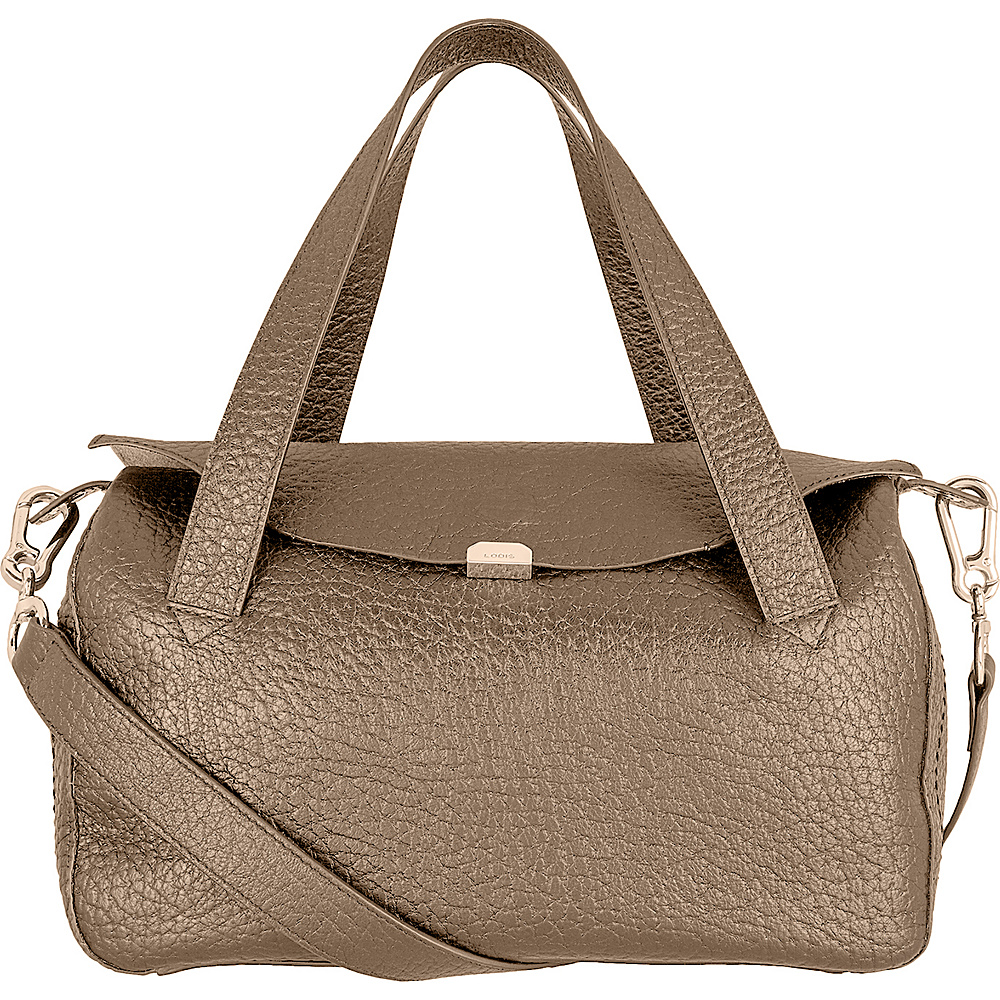 Lodis Borrego Under Lock and Key Oprah Convertible Satchel Taupe Lodis Leather Handbags