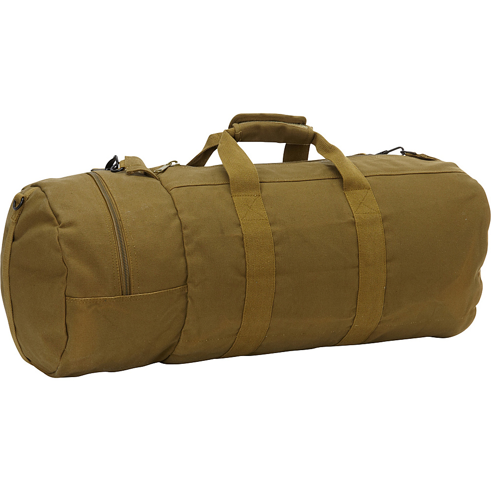 Fox Outdoor Canvas Roll Bag with End Pockets 14 x30 Olive Drab Fox Outdoor Outdoor Duffels