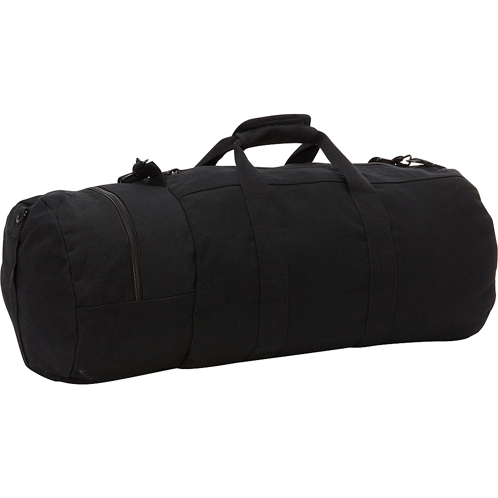 Fox Outdoor Canvas Roll Bag with End Pockets 14 x30 Black Fox Outdoor Outdoor Duffels