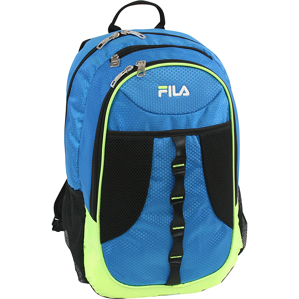 Fila Radius Tablet and Laptop Backpack Blue Lime Fila Business Laptop Backpacks
