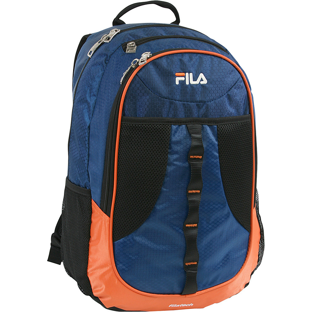 Fila Radius Tablet and Laptop Backpack Navy Orange Fila Business Laptop Backpacks