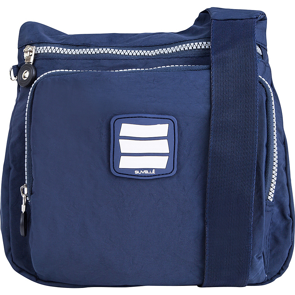 Suvelle Small City Travel Everyday Shoulder Bag Navy Suvelle Fabric Handbags