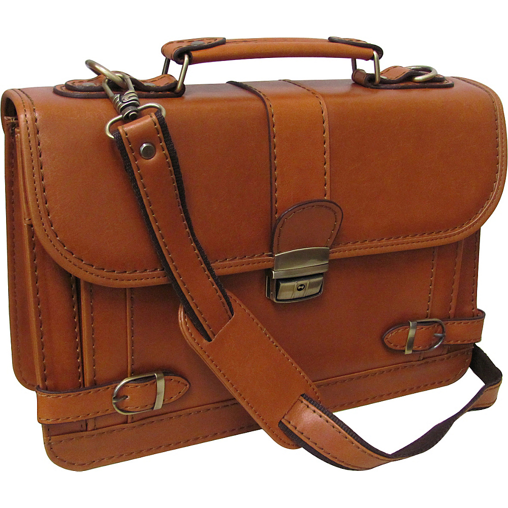 AmeriLeather Veda Leatherette Petite Briefcase Mustard AmeriLeather Non Wheeled Business Cases