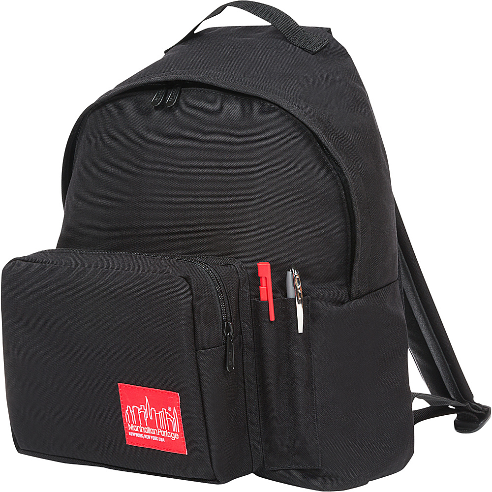 Manhattan Portage Big Apple Backpack with Pen Holder Black Manhattan Portage Everyday Backpacks
