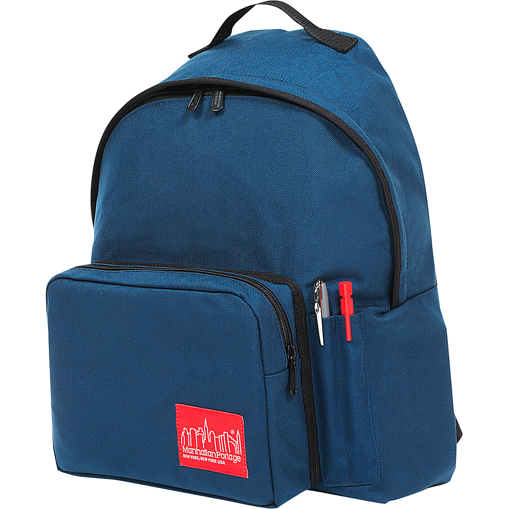 Manhattan Portage Big Apple Backpack with Pen Holder Navy Manhattan Portage Everyday Backpacks