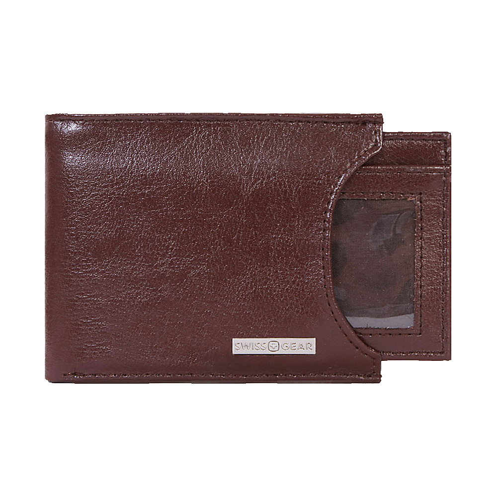 SwissGear Travel Gear Wallet Ticino Bifold with Removable Card Case Brown SwissGear Travel Gear Mens Wallets