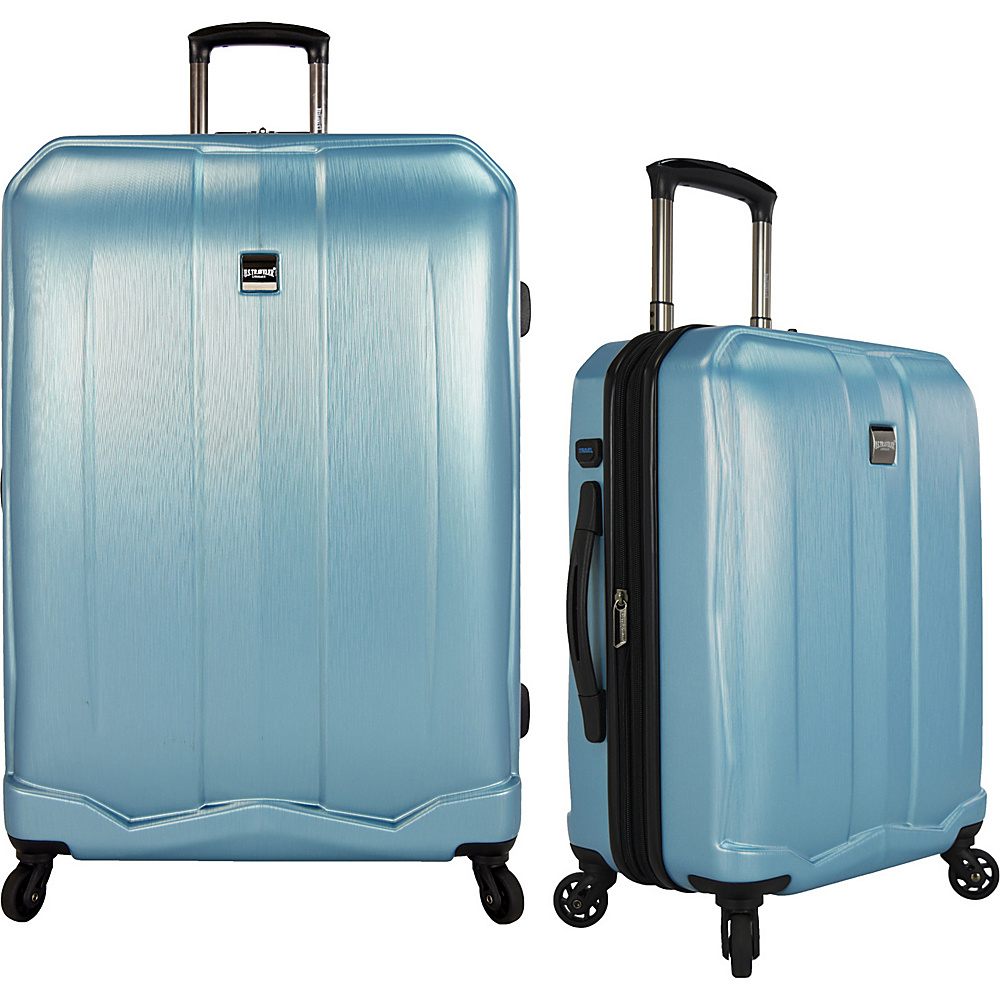 U.S. Traveler Piazza 2 Piece Smart Spinner Luggage Set Teal U.S. Traveler Luggage Sets