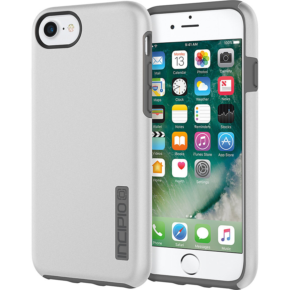 Incipio DualPro for iPhone 7 Iridescent Silver Charcoal SVC Incipio Electronic Cases