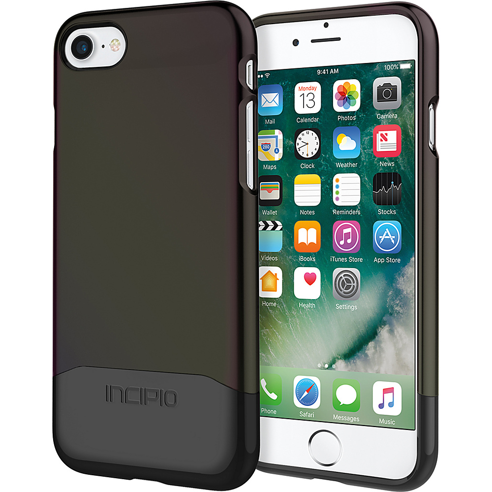 Incipio Edge Chrome for iPhone 7 Iridescent Black Oil Slick Chrome Black BLK Incipio Electronic Cases