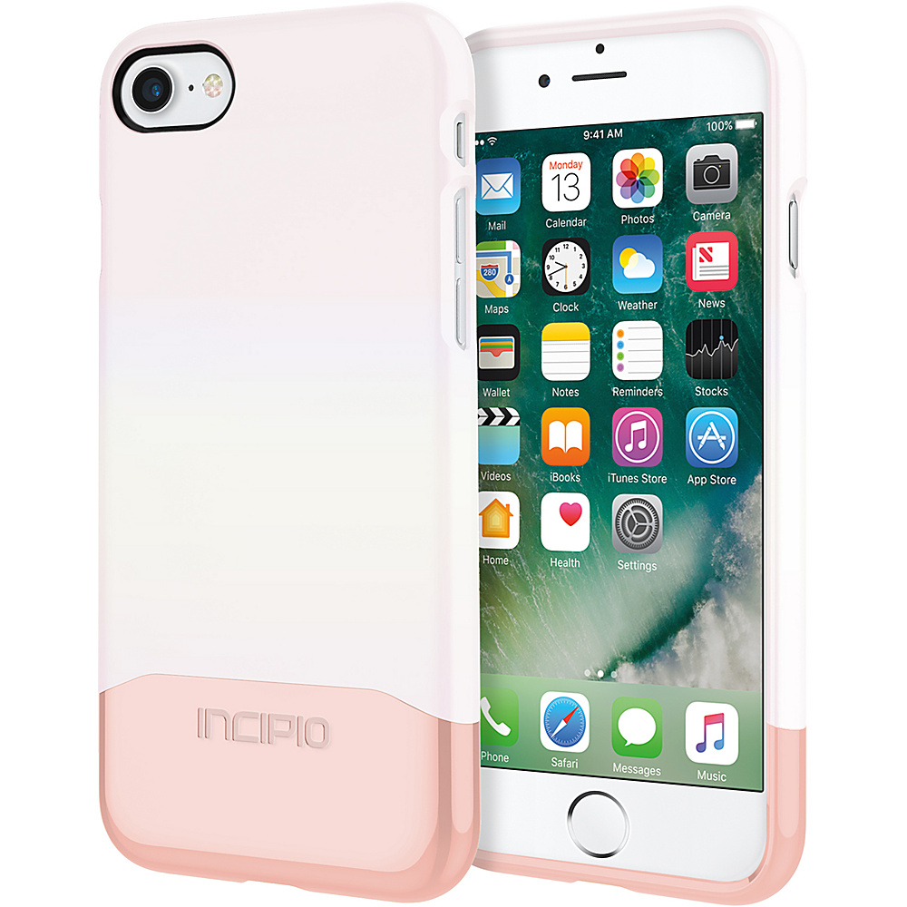 Incipio Edge Chrome for iPhone 7 Iridescent White Opal Chrome Rose Gold WRG Incipio Electronic Cases