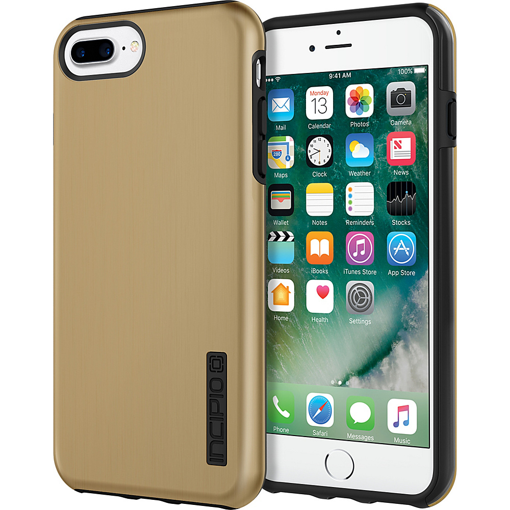 Incipio DualPro SHINE for iPhone 7 Plus Gold Black GDB Incipio Electronic Cases