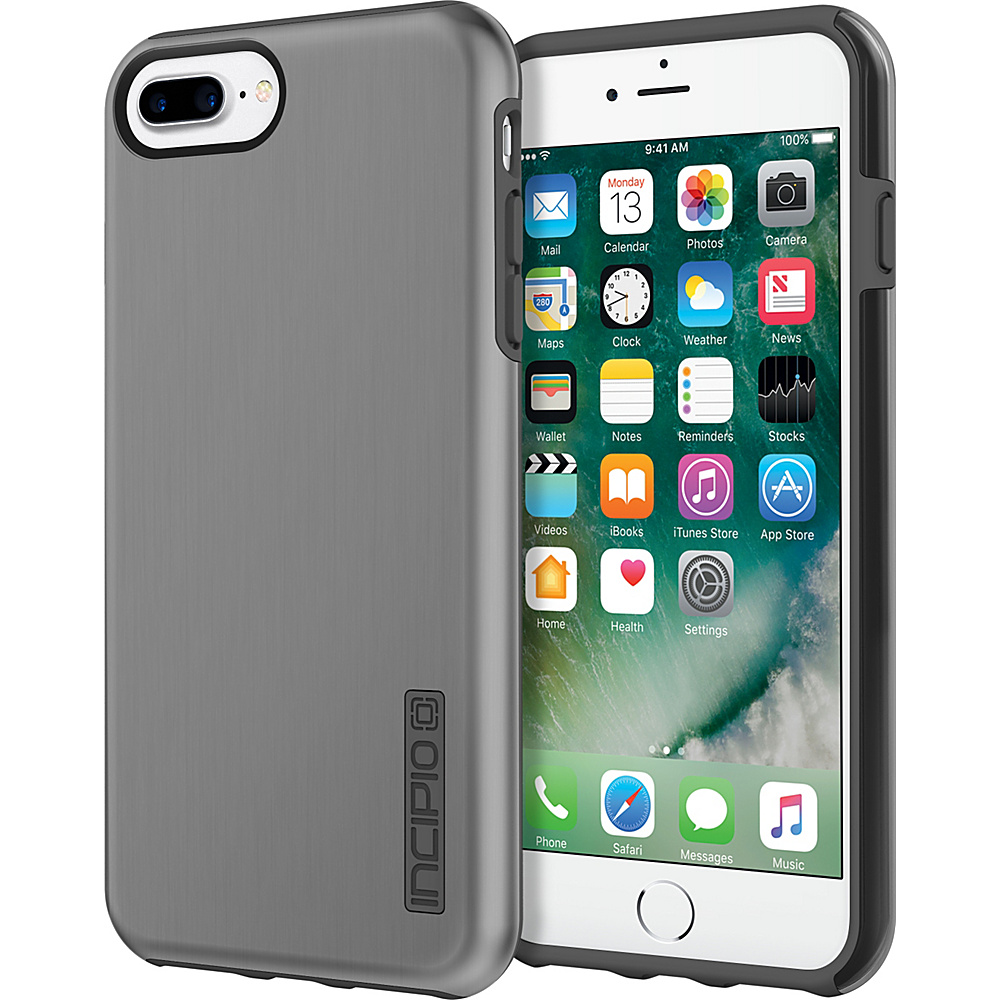 Incipio DualPro SHINE for iPhone 7 Plus Space Gray Charcoal SGC Incipio Electronic Cases