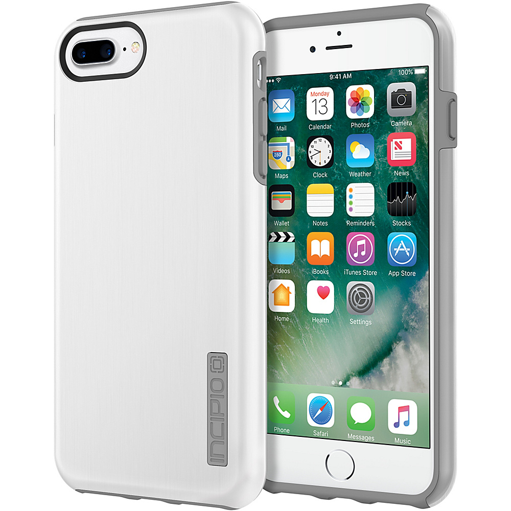 Incipio DualPro SHINE for iPhone 7 Plus White Gray WGY Incipio Electronic Cases