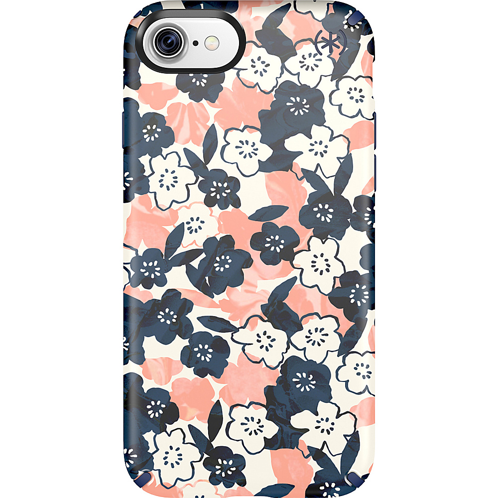 Speck iPhone 7 Presidio INKED Marbledfloral Peach Matte Marine Blue Speck Electronic Cases