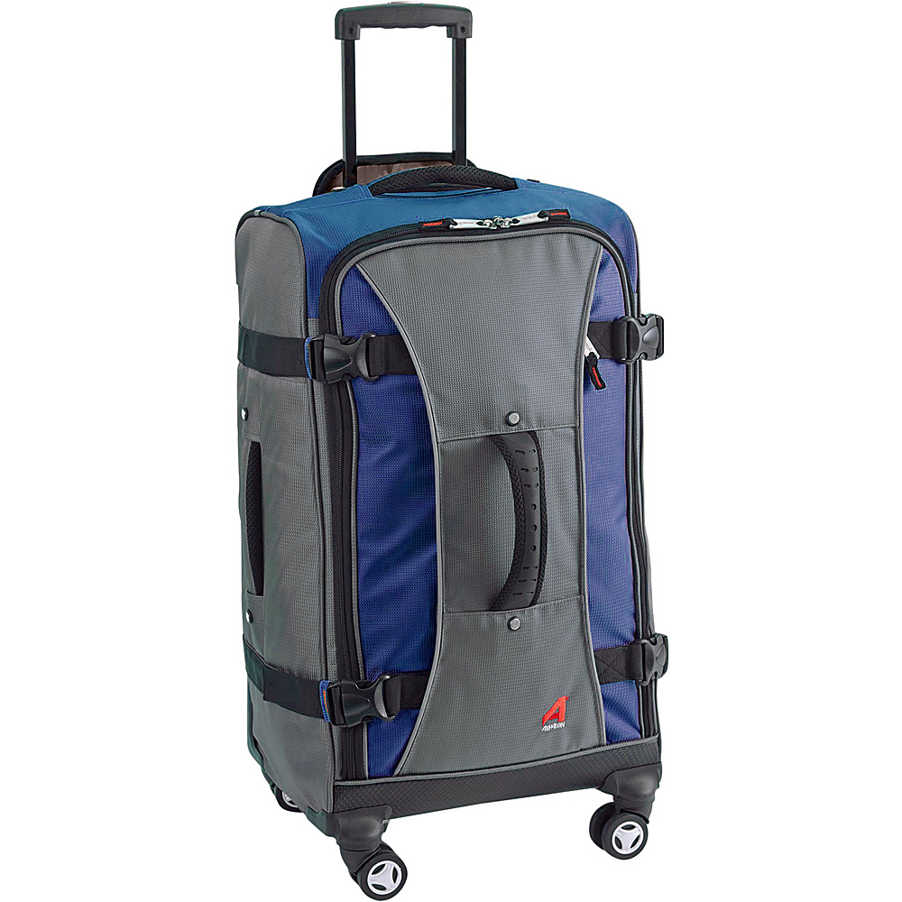 Athalon 29 Hybrid Spinner Luggage Navy Gray Athalon Rolling Duffels