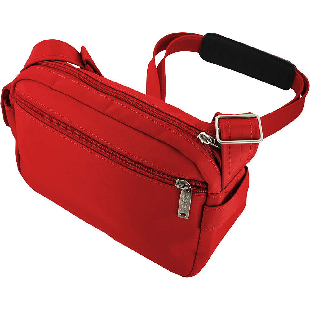 BeSafe by DayMakers Anti Theft Roamer Ultra Light Shoulder Bag Red BeSafe by DayMakers Fabric Handbags