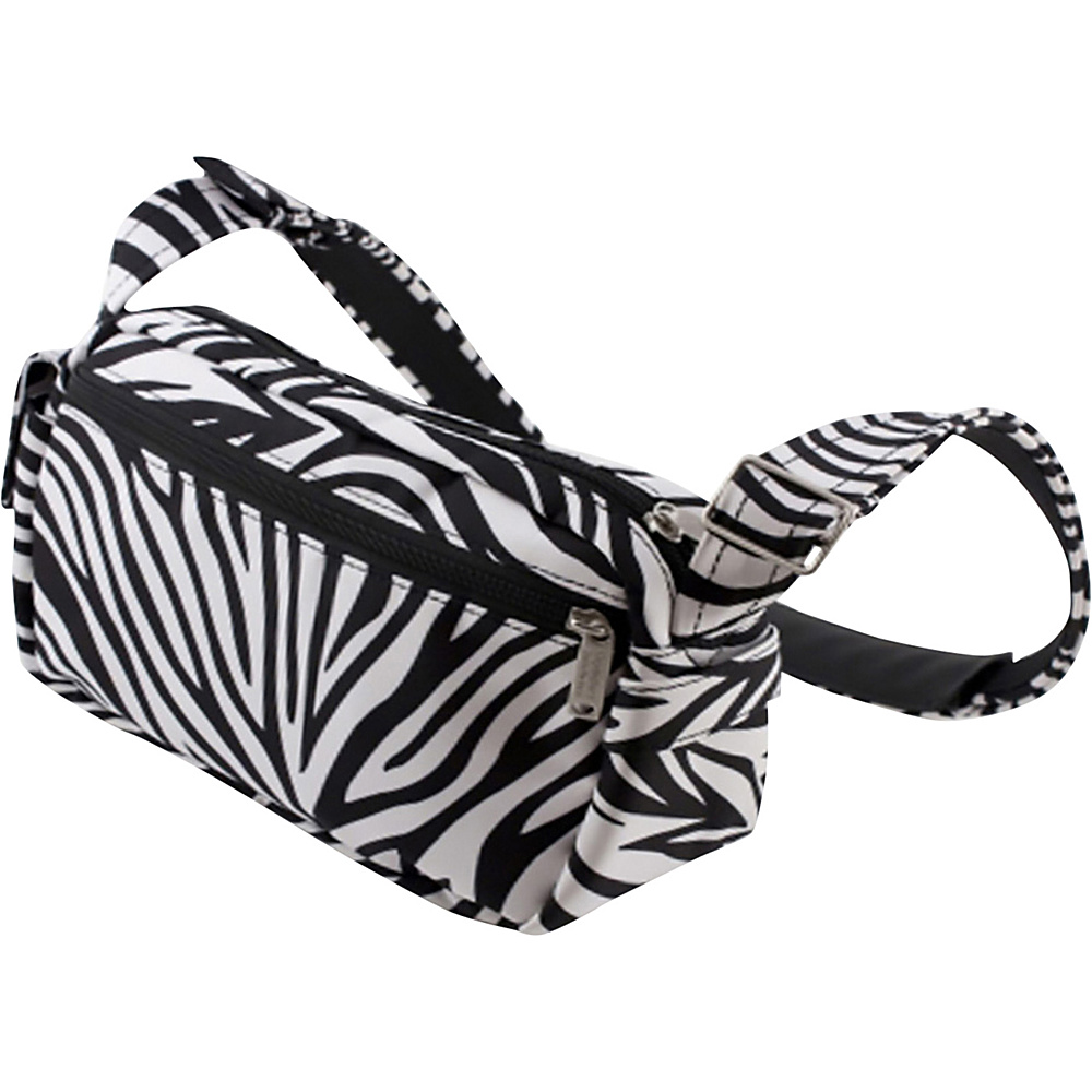 BeSafe by DayMakers Anti Theft Roamer Ultra Light Shoulder Bag Zebra BeSafe by DayMakers Fabric Handbags