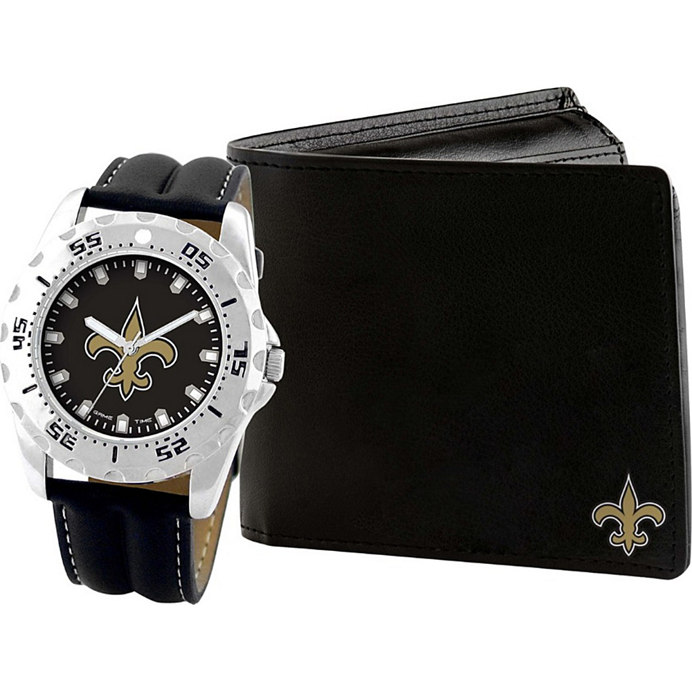 Game Time Watch and Wallet Gift Set NFL New Orleans Saints Game Time Watches