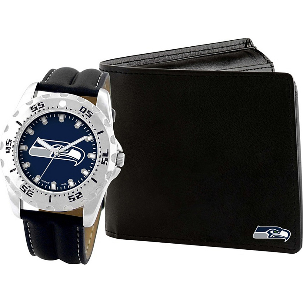 Game Time Watch and Wallet Gift Set NFL Seattle Seahawks Game Time Watches