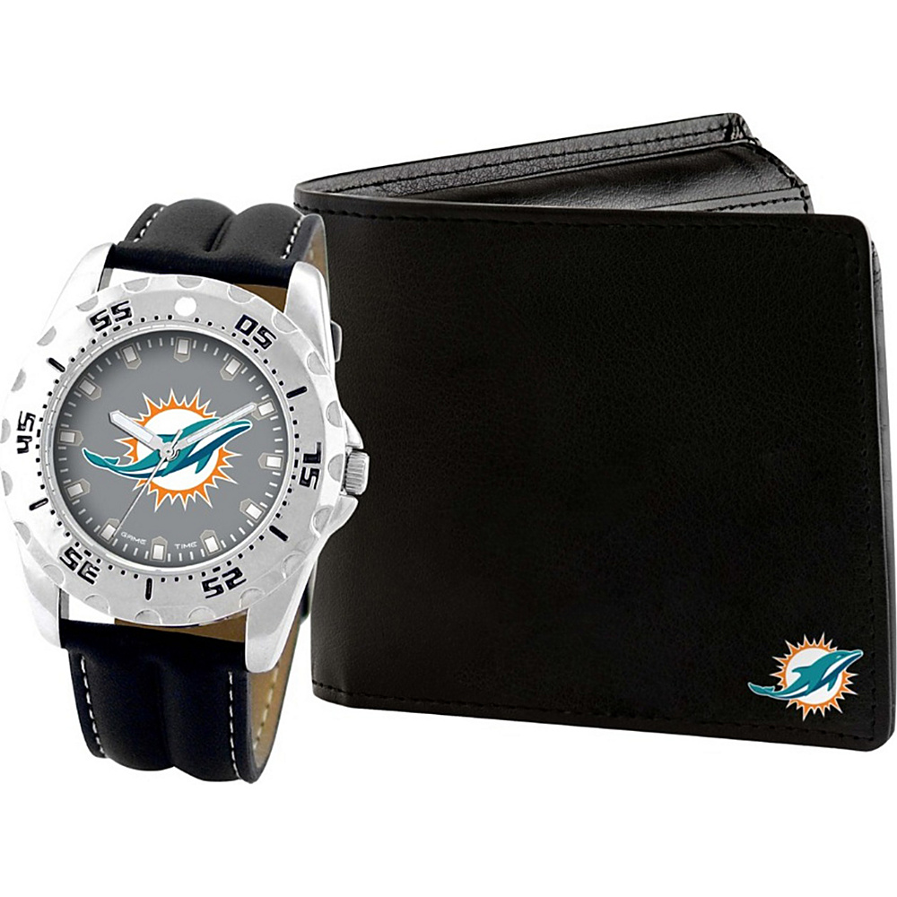 Game Time Watch and Wallet Gift Set NFL Miami Dolphins Game Time Watches