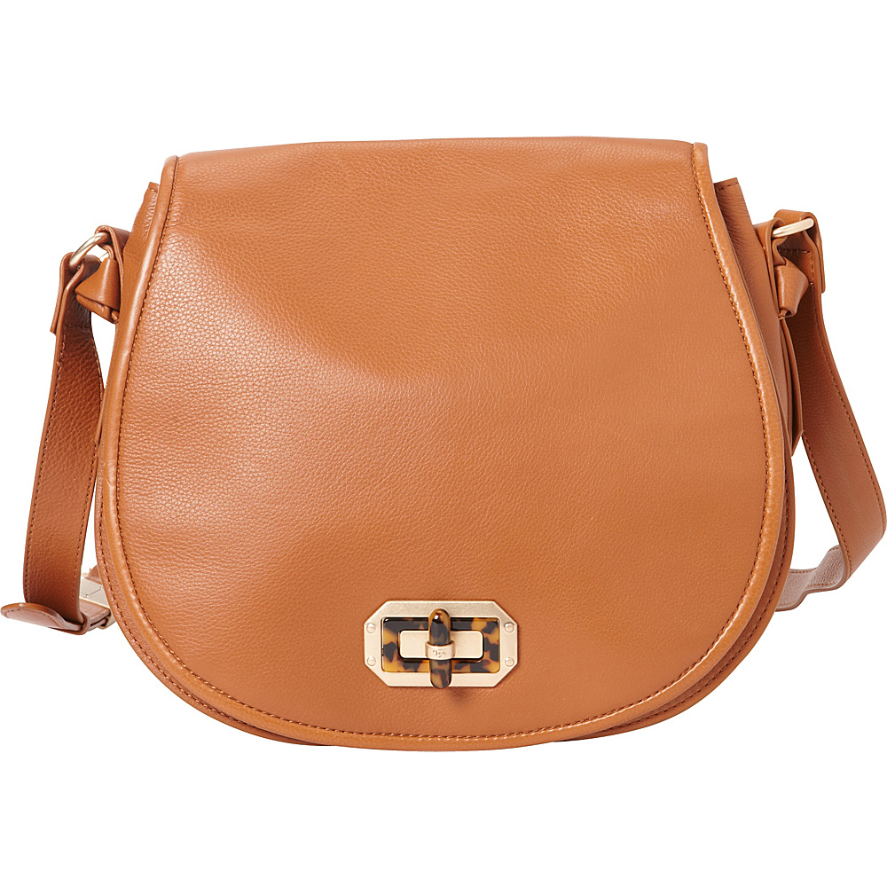 Foley Corinna Whitney Saddle Bag Honey Brown Foley Corinna Designer Handbags