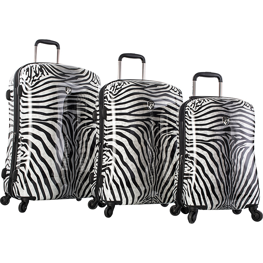 Heys America Zebra Equus 3pc Hardside Fashion Spinner Set Multicolor Heys America Luggage Sets