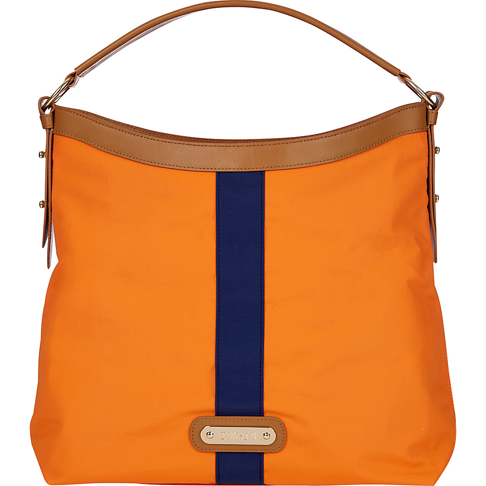 Davey s Hobo Stripe Orange Navy Stripe Davey s Fabric Handbags