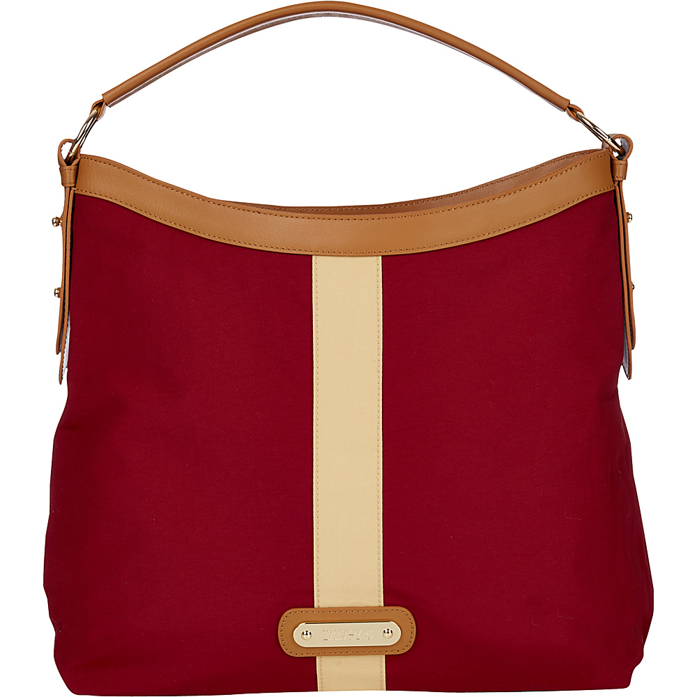 Davey s Hobo Stripe Crimson Gold Stripe Davey s Fabric Handbags