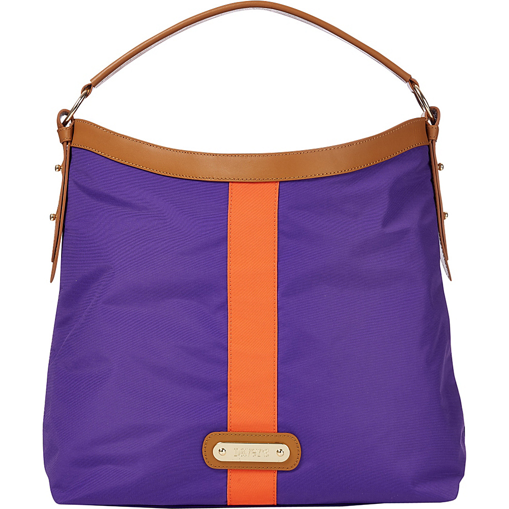 Davey s Hobo Stripe Purple Orange Stripe Davey s Fabric Handbags
