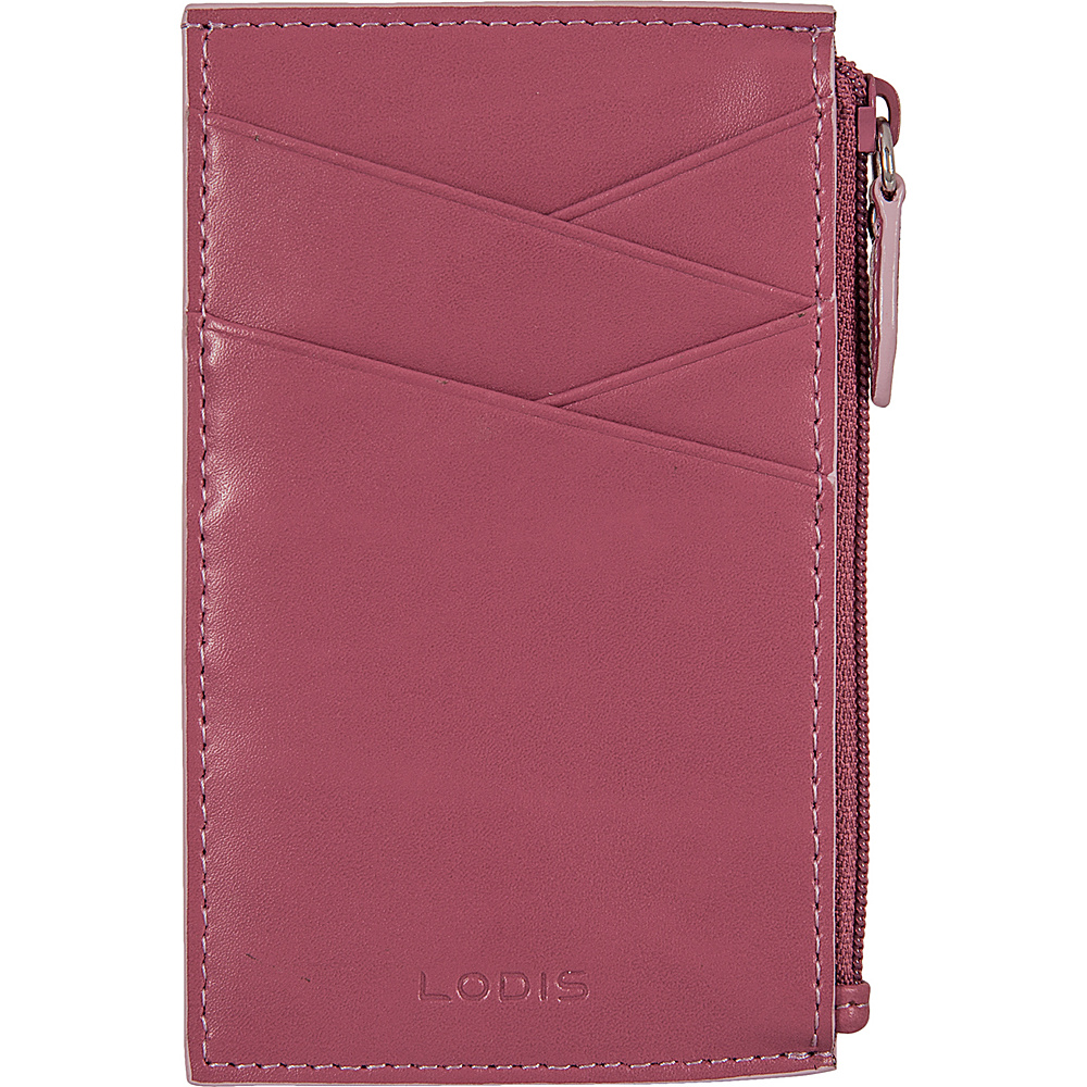 Lodis Audrey Ina Card Case Beet Iced Violet Lodis Women s Wallets
