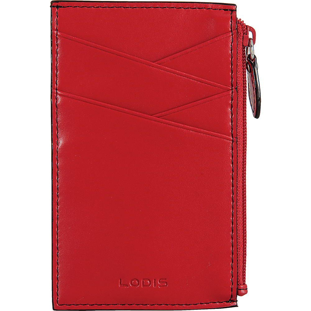 Lodis Audrey Ina Card Case Red Black Lodis Women s Wallets