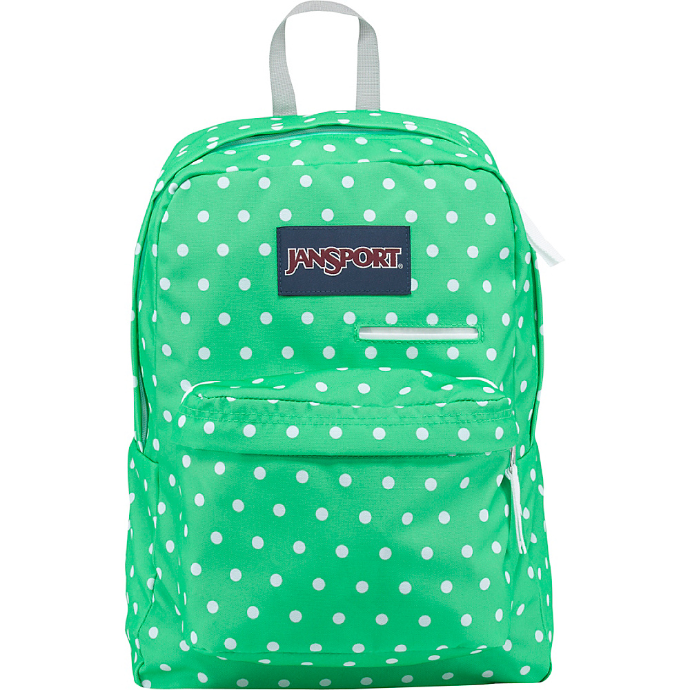JanSport Digibreak Laptop Backpack Discontinued Colors Seafoam Green White Dots JanSport Business Laptop Backpacks